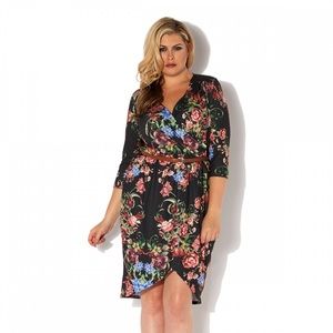 Pink Clove Floral Wrap Dress